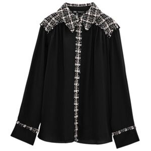 Chic Black & White Women's Top